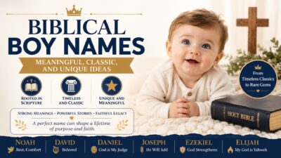 Biblical boy names with meaningful, classic, and unique baby name ideas inspired by Scripture