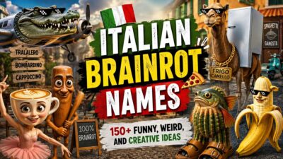 Italian Brainrot Names featuring funny, weird, and creative character ideas
