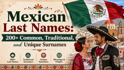 Mexican last names guide featuring traditional surnames, Mexican culture, and 200+ surname ideas