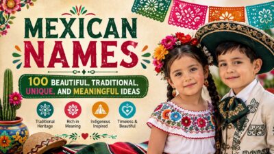 Mexican names featuring traditional, unique, and meaningful ideas with colorful cultural designs