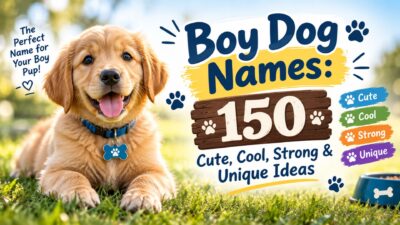 Boy dog names with 150 cute, cool, strong, and unique ideas for male puppies