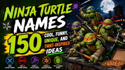 Ninja Turtle names 150 cool, funny, unique, and TMNT-inspired ideas with four ninja turtles