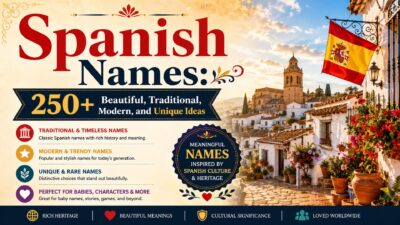 Spanish Names: 250+ beautiful, traditional, modern, and unique name ideas with Spanish village scenery