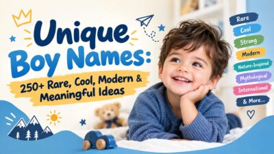 Unique boy names with 250+ rare, cool, modern, and meaningful ideas