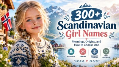300+ Scandinavian girl names with meanings and origins, featuring Nordic scenery and inspiration for choosing a beautiful name.